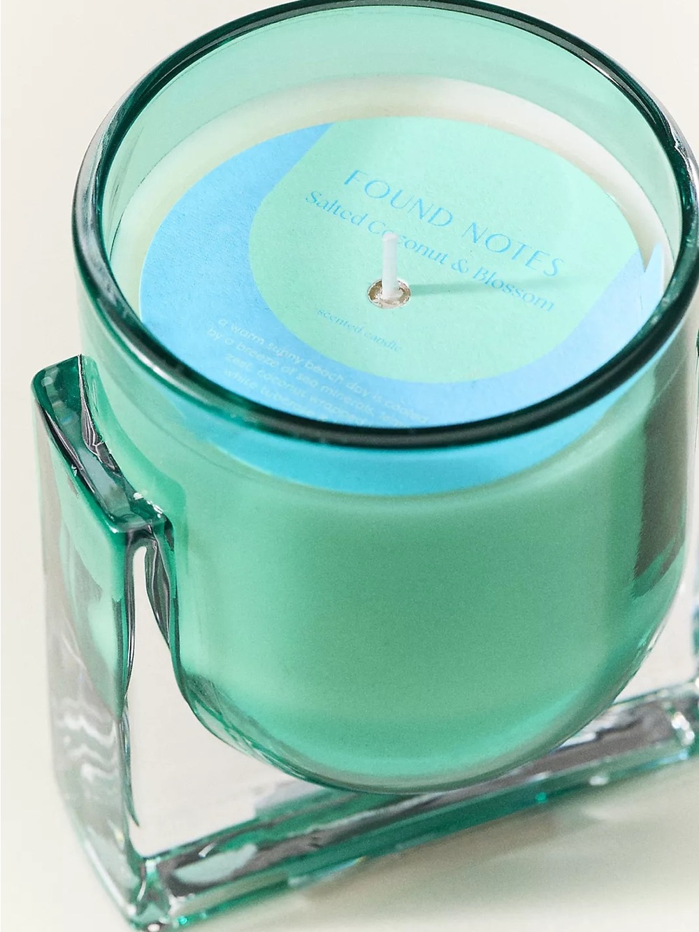 Found Notes Fresh Salted Coconut & Blossom Boxed Glass Candle - Picture 2 of 8